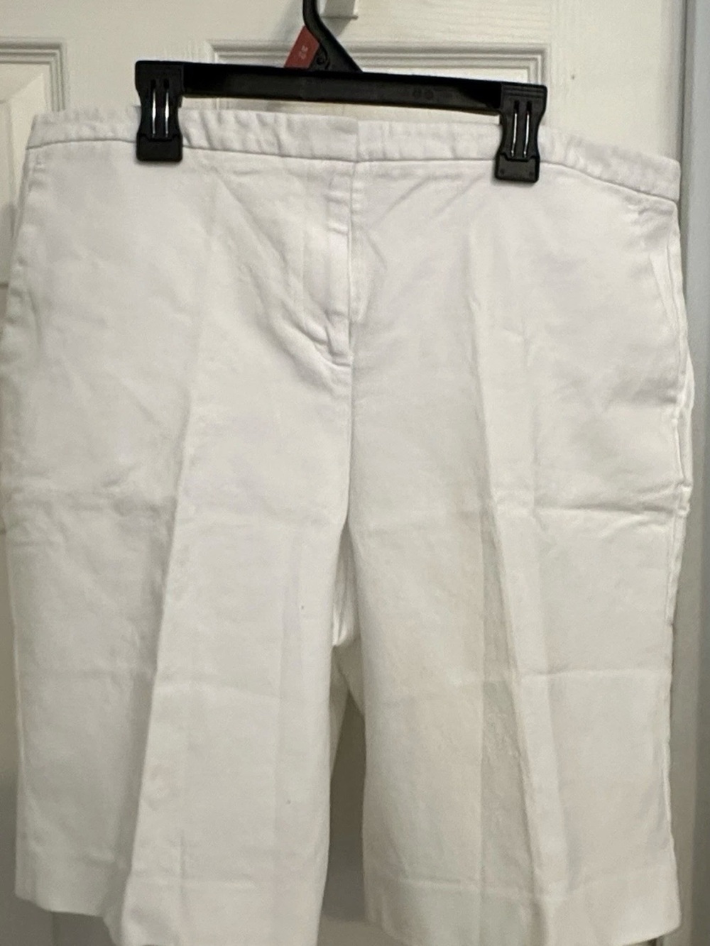 Vince Camuto White Tailored Bermuda Shorts